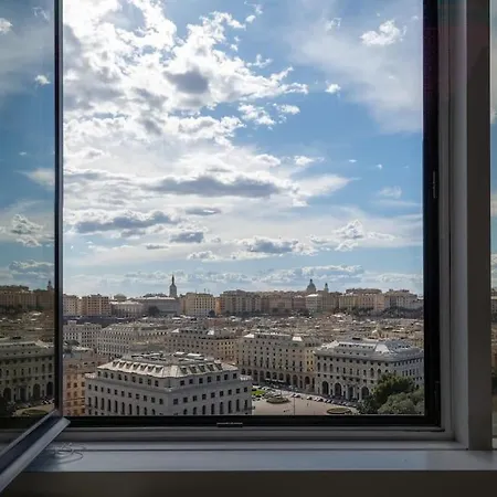 Appartamento Centro Citta, Vista, Free Park. Genova Esterno foto